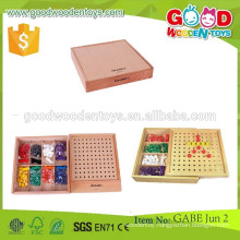 continued hot selling wooden toys beads OEM eight colors educational kids toys beads